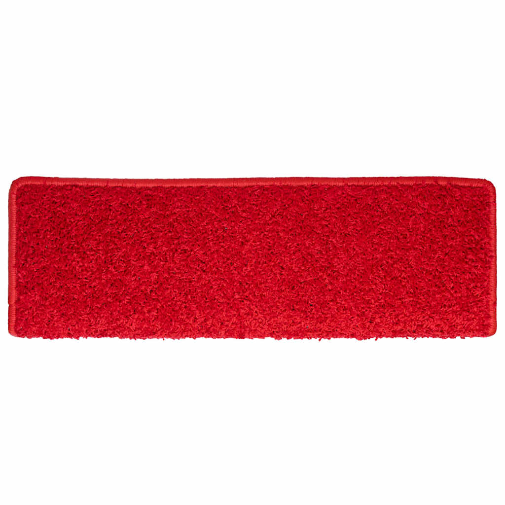 Stufenmatten 30 Stk. 65x21x4 cm Rot Rechteckiger Rand