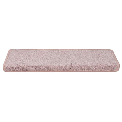 Stufenmatten 30 Stk. 65x21x4 cm Weiß und Rosa Rechteckiger Rand
