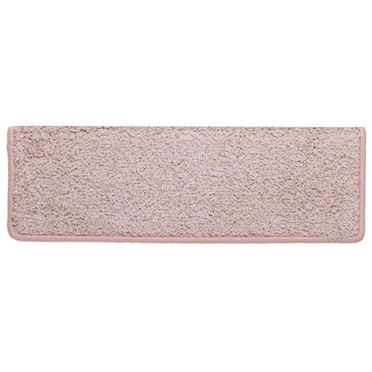 Stufenmatten 30 Stk. 65x21x4 cm Weiß und Rosa Rechteckiger Rand