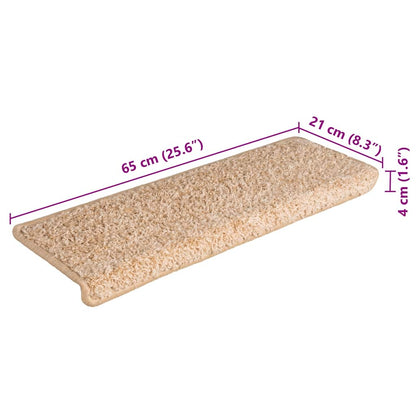 Stufenmatten 30 Stk. 65x21x4 cm Gold Rechteckiger Rand