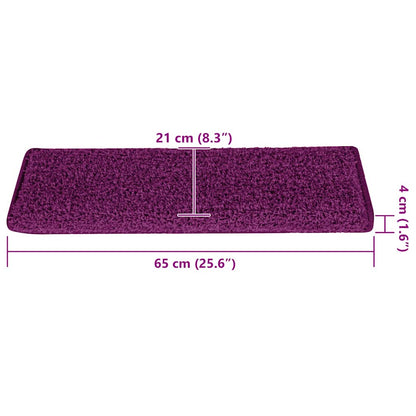 Stufenmatten 30 Stk. 65x21x4 cm Rosa Rechteckiger Rand