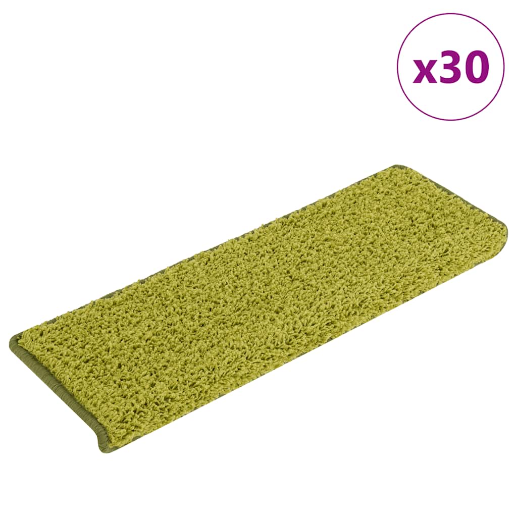 Stufenmatten 30 Stk. 65x21x4 cm Grün Rechteckiger Rand
