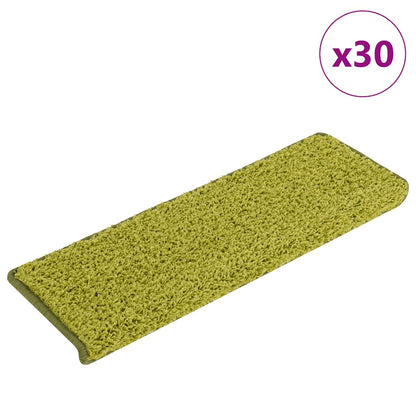 Stufenmatten 30 Stk. 65x21x4 cm Grün Rechteckiger Rand