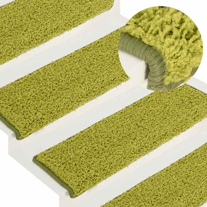 Stufenmatten 30 Stk. 65x21x4 cm Grün Rechteckiger Rand