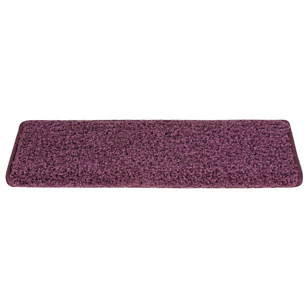 Stufenmatten 30 Stk. 65x21x4 cm Dunkelviolett Rechteckiger Rand