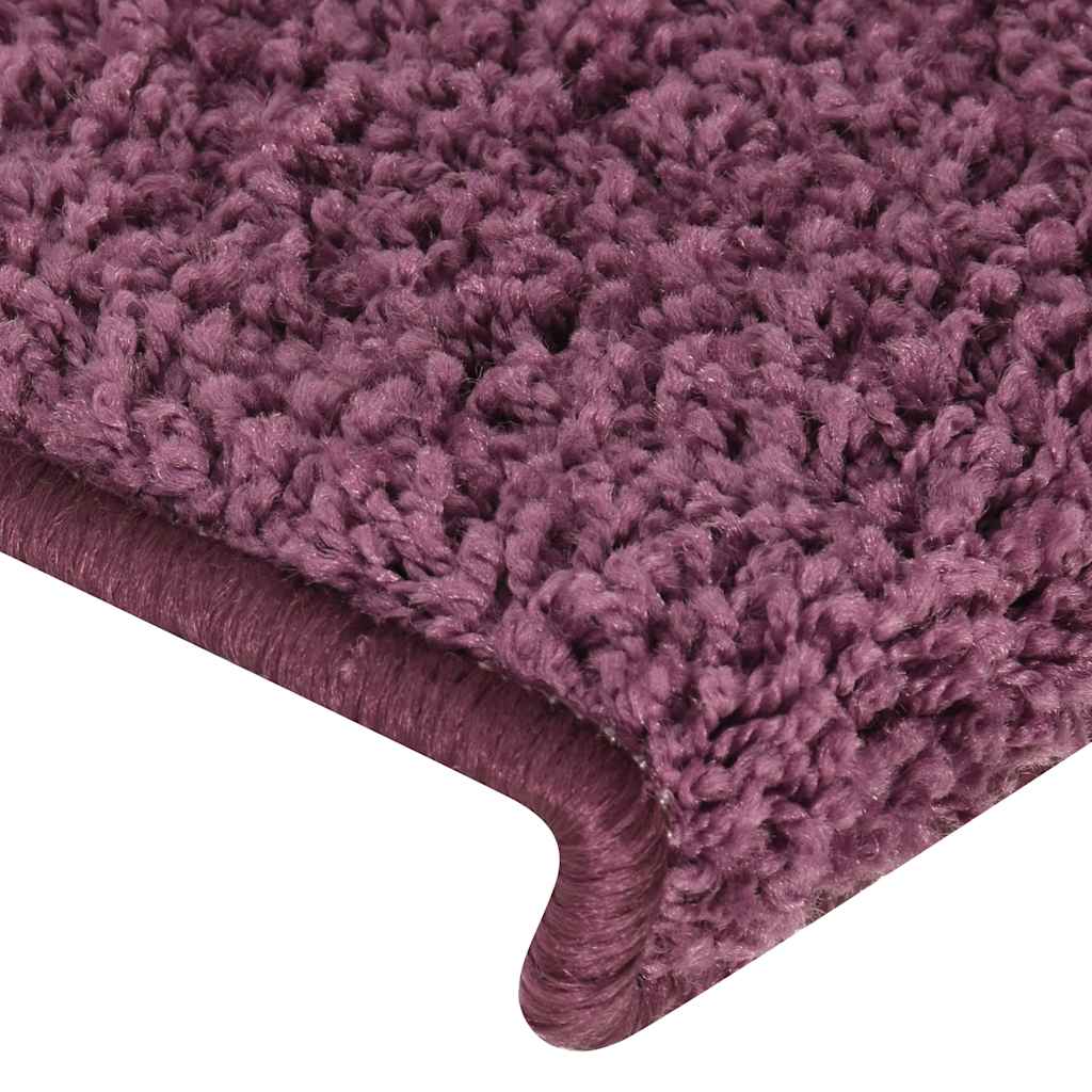 Stufenmatten 30 Stk. 65x21x4 cm Dunkelviolett Rechteckiger Rand
