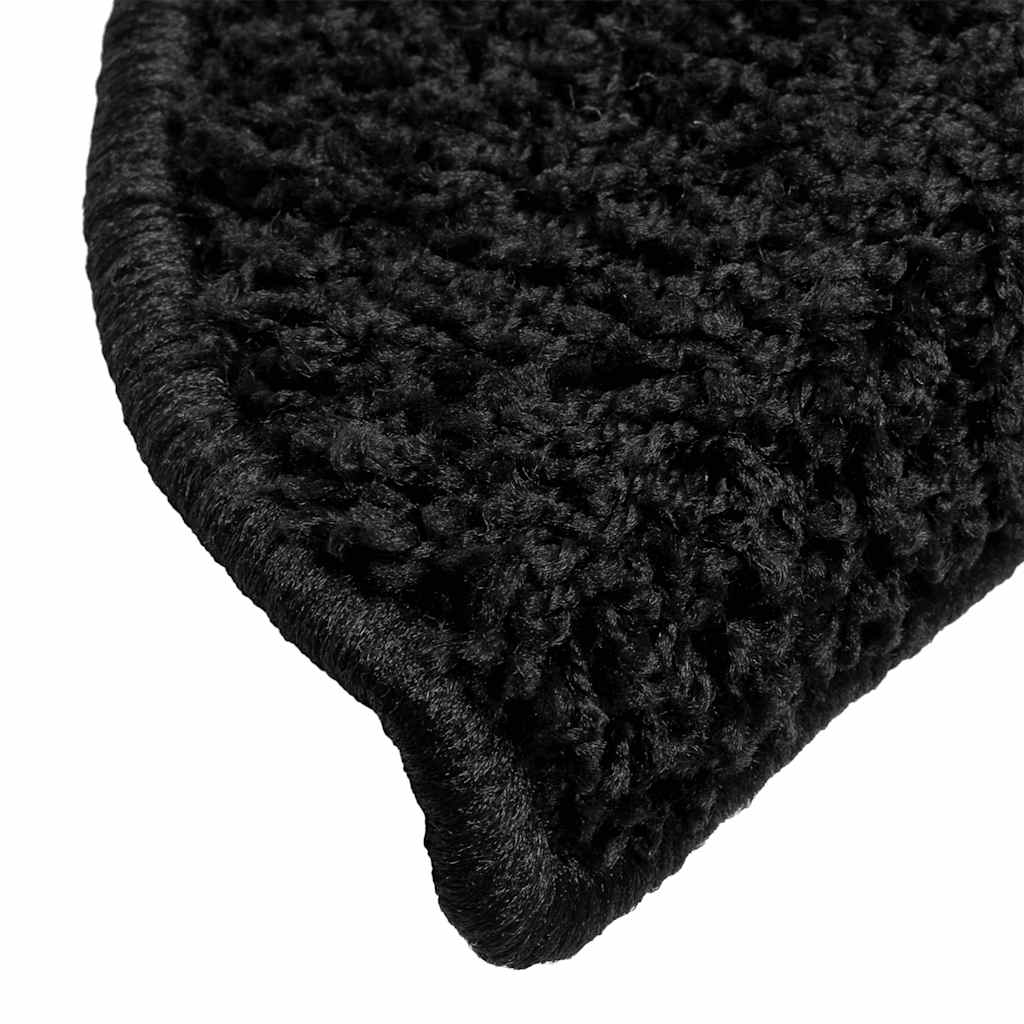 Stufenmatten 20 Stk. 56x17x3 cm Schwarz Halbrund