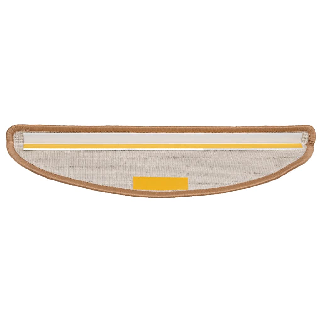 Stufenmatten 20 Stk. 56x17x3 cm Beige Halbrund
