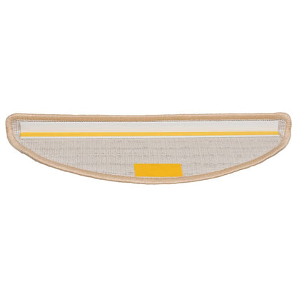 Stufenmatten 20 Stk. 56x17x3 cm Creme Halbrund