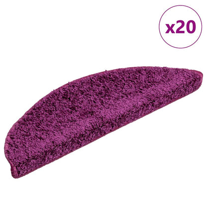 Stufenmatten 20 Stk. 56x17x3 cm Violett Halbrund