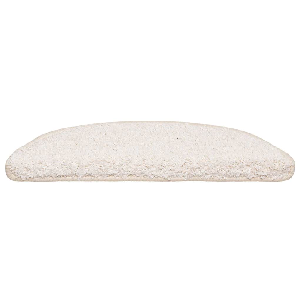 Stufenmatten 20 Stk. 56x17x3 cm Weiß Halbrund