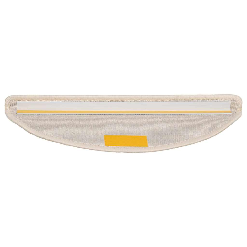 Stufenmatten 20 Stk. 56x17x3 cm Weiß Halbrund