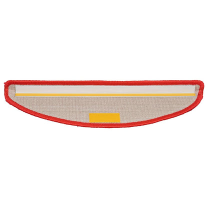 Stufenmatten 20 Stk. 56x17x3 cm Rot Halbrund