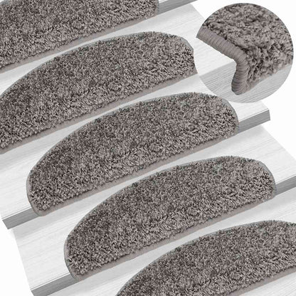Stufenmatten 20 Stk. 65x21x4 cm Grau Halbrund Groß