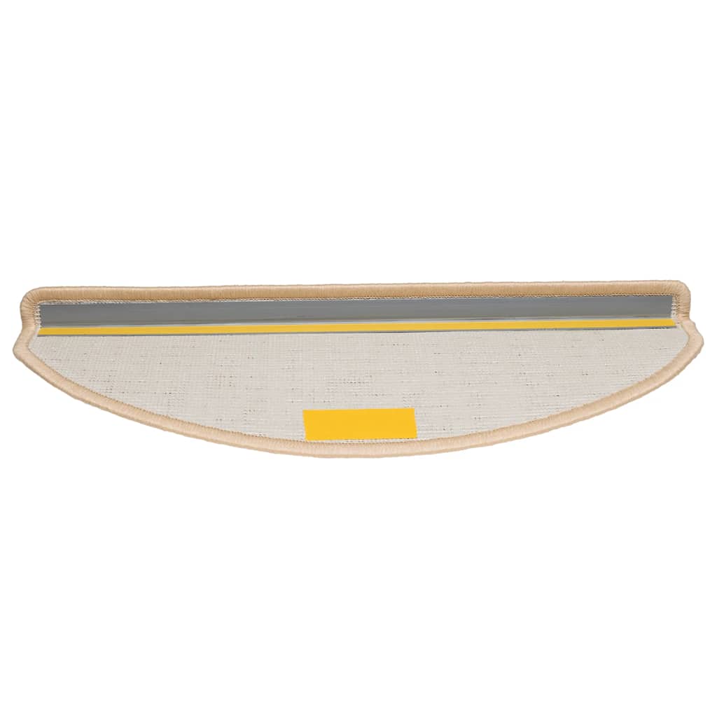 Stufenmatten 20 Stk. 65x21x4 cm Creme Halbrund Groß