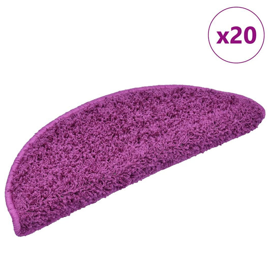 Stufenmatten 20 Stk. 65x21x4 cm Violett Halbrund Groß