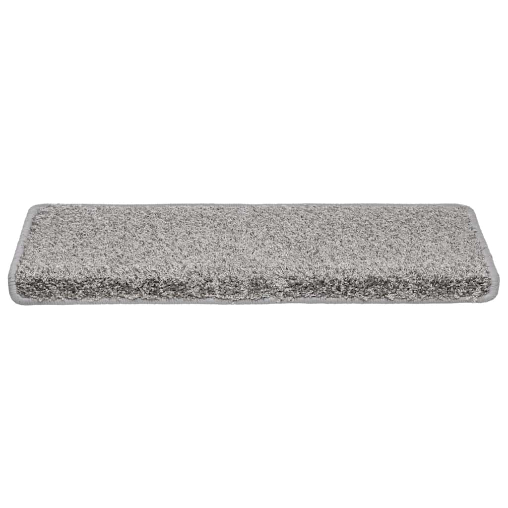 Stufenmatten 20 Stk. 65x21x4 cm Grau Rechteckiger Rand