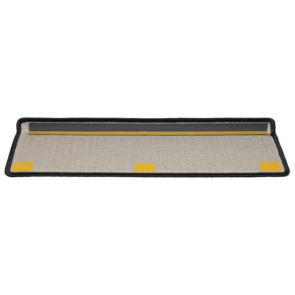 Stufenmatten 20 Stk. 65x21x4 cm Schwarz Rechteckiger Rand