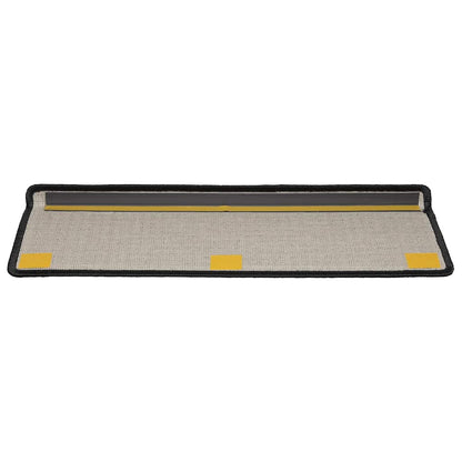 Stufenmatten 20 Stk. 65x21x4 cm Schwarz Rechteckiger Rand