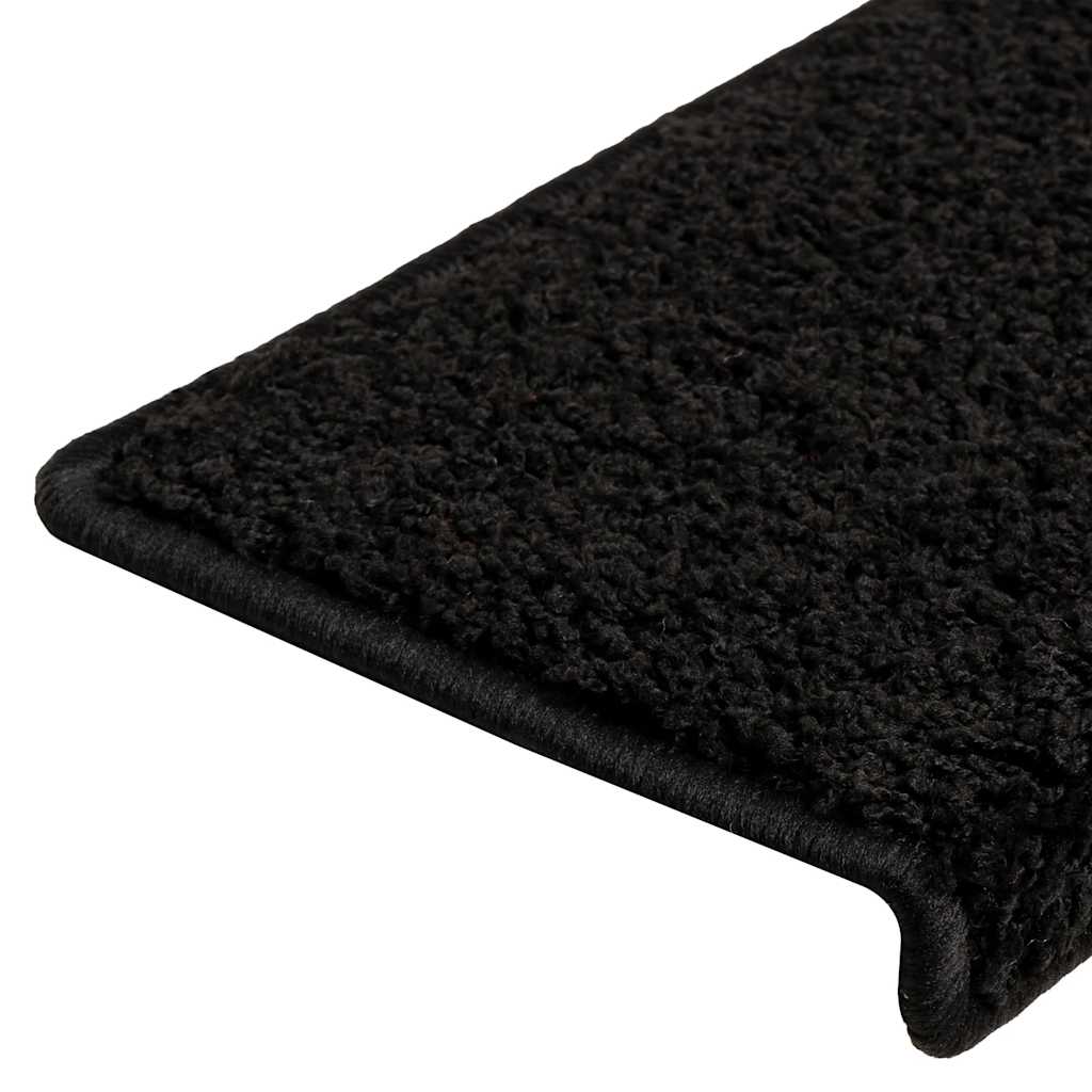 Stufenmatten 20 Stk. 65x21x4 cm Schwarz Rechteckiger Rand