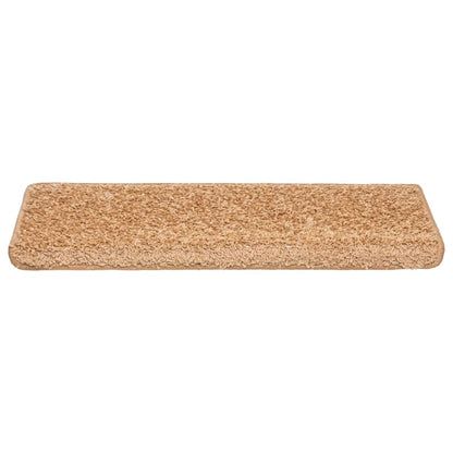 Stufenmatten 20 Stk. 65x21x4 cm Beige Rechteckiger Rand