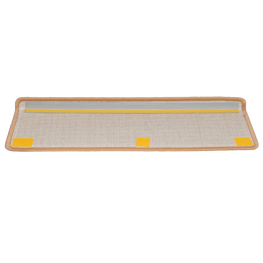 Stufenmatten 20 Stk. 65x21x4 cm Beige Rechteckiger Rand