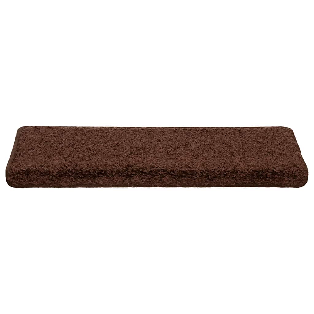 Stufenmatten 20 Stk. 65x21x4 cm Braun Rechteckiger Rand