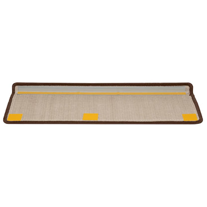 Stufenmatten 20 Stk. 65x21x4 cm Braun Rechteckiger Rand