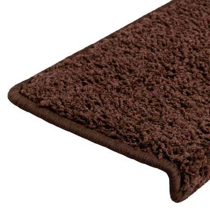 Stufenmatten 20 Stk. 65x21x4 cm Braun Rechteckiger Rand