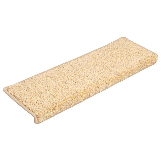 Stufenmatten 20 Stk. 65x21x4 cm Creme Rechteckiger Rand