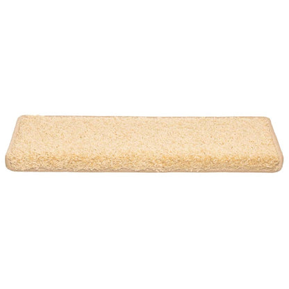 Stufenmatten 20 Stk. 65x21x4 cm Creme Rechteckiger Rand