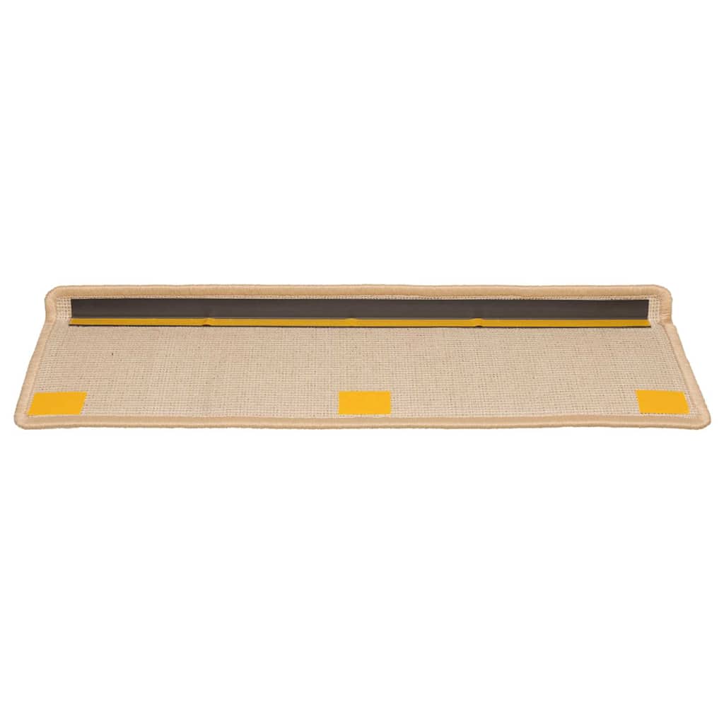 Stufenmatten 20 Stk. 65x21x4 cm Creme Rechteckiger Rand