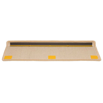 Stufenmatten 20 Stk. 65x21x4 cm Creme Rechteckiger Rand