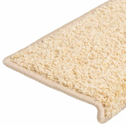 Stufenmatten 20 Stk. 65x21x4 cm Creme Rechteckiger Rand