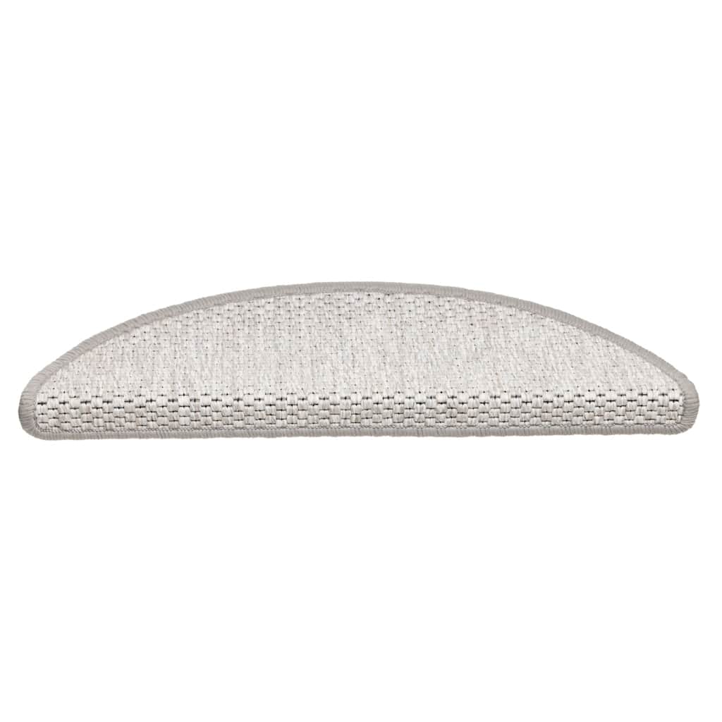 Stufenmatten Selbstklebend Sisal-Optik 30Stk. 56x17x3cm Platina