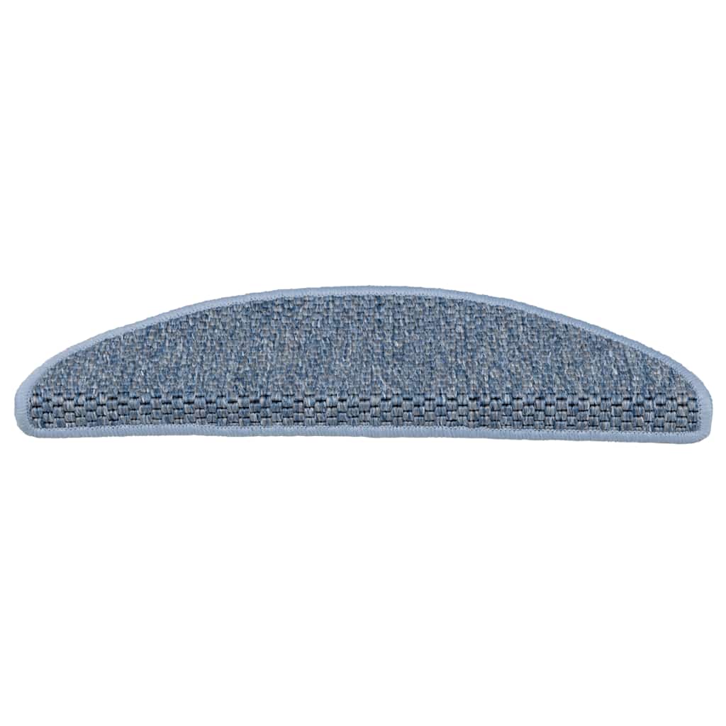 Stufenmatten Selbstklebend Sisal-Optik 30Stk. 56x17x3cm Blau