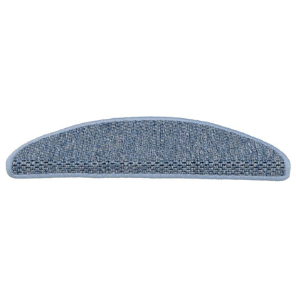 Stufenmatten Selbstklebend Sisal-Optik 30Stk. 56x17x3cm Blau