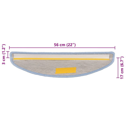 Stufenmatten Selbstklebend Sisal-Optik 30Stk. 56x17x3cm Blau