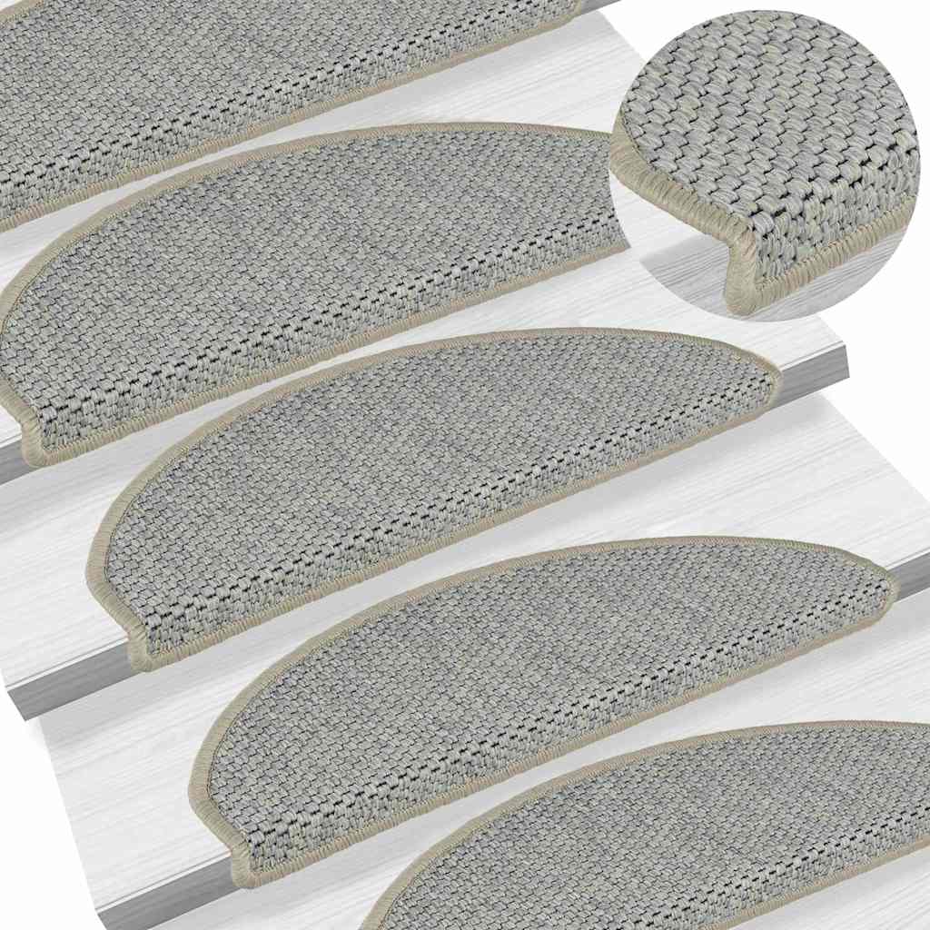 Stufenmatten Selbstklebend Sisal-Optik 30Stk 65x21x4cm Hellgrün
