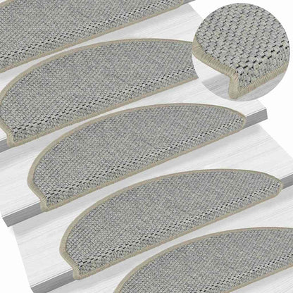 Stufenmatten Selbstklebend Sisal-Optik 30Stk 65x21x4cm Hellgrün