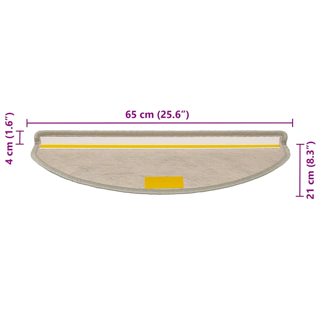 Stufenmatten Selbstklebend Sisal-Optik 30Stk 65x21x4cm Hellgrün