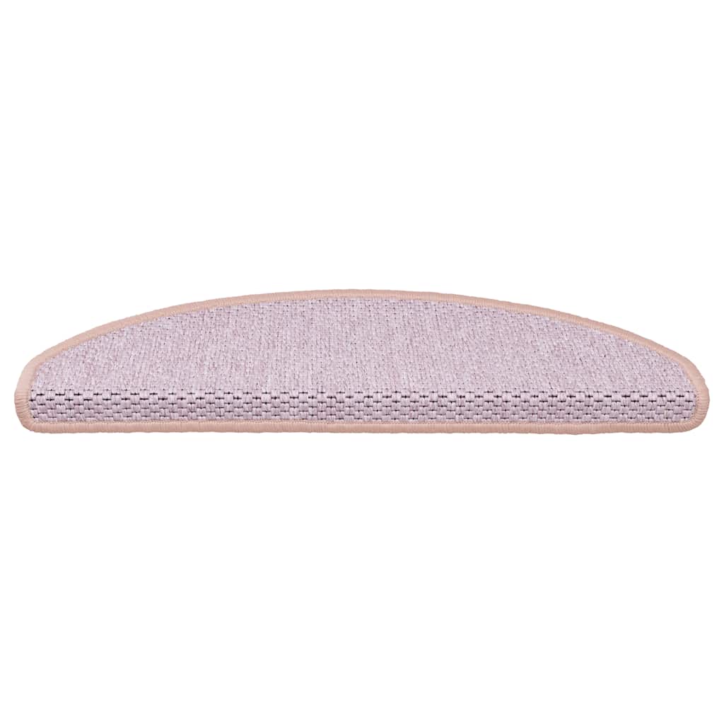 Stufenmatten Selbstklebend Sisal-Optik 30Stk. 65x21x4cm Rosa