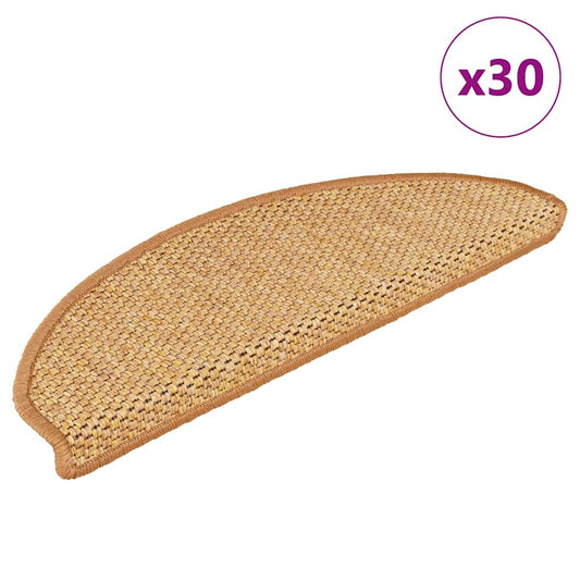 Stufenmatten Selbstklebend Sisal-Optik 30Stk. 65x21x4cm Sisal