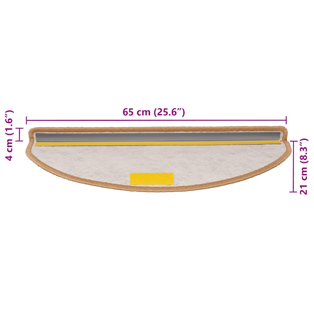 Stufenmatten Selbstklebend Sisal-Optik 30Stk. 65x21x4cm Sisal