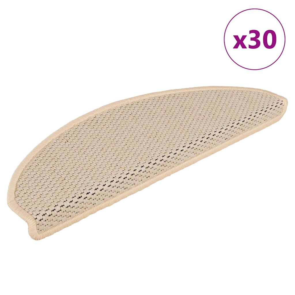 Stufenmatten Selbstklebend Sisal-Optik 30Stk. 65x21x4cm