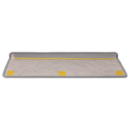 Stufenmatten Selbstklebend Sisal-Optik 30Stk. 65x21x4cm Silbern