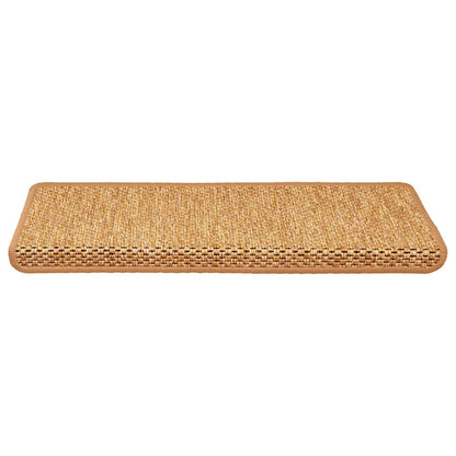Stufenmatten Selbstklebend Sisal-Optik 30 Stk. 65x21x4cm Orange