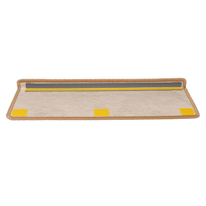 Stufenmatten Selbstklebend Sisal-Optik 30 Stk. 65x21x4cm Orange