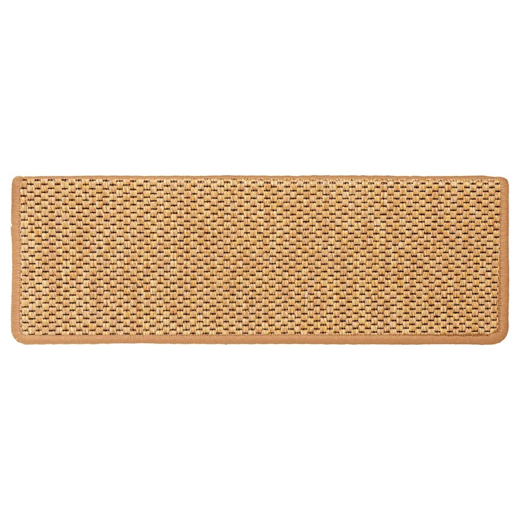 Stufenmatten Selbstklebend Sisal-Optik 30 Stk. 65x21x4cm Orange