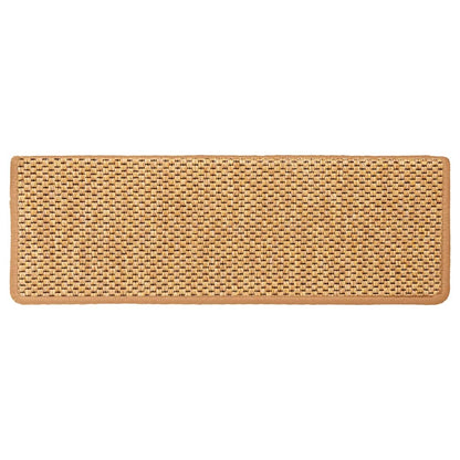 Stufenmatten Selbstklebend Sisal-Optik 30 Stk. 65x21x4cm Orange